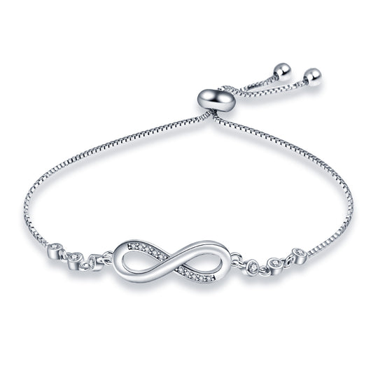 Pulsera Infinito de Plata de Ley 925