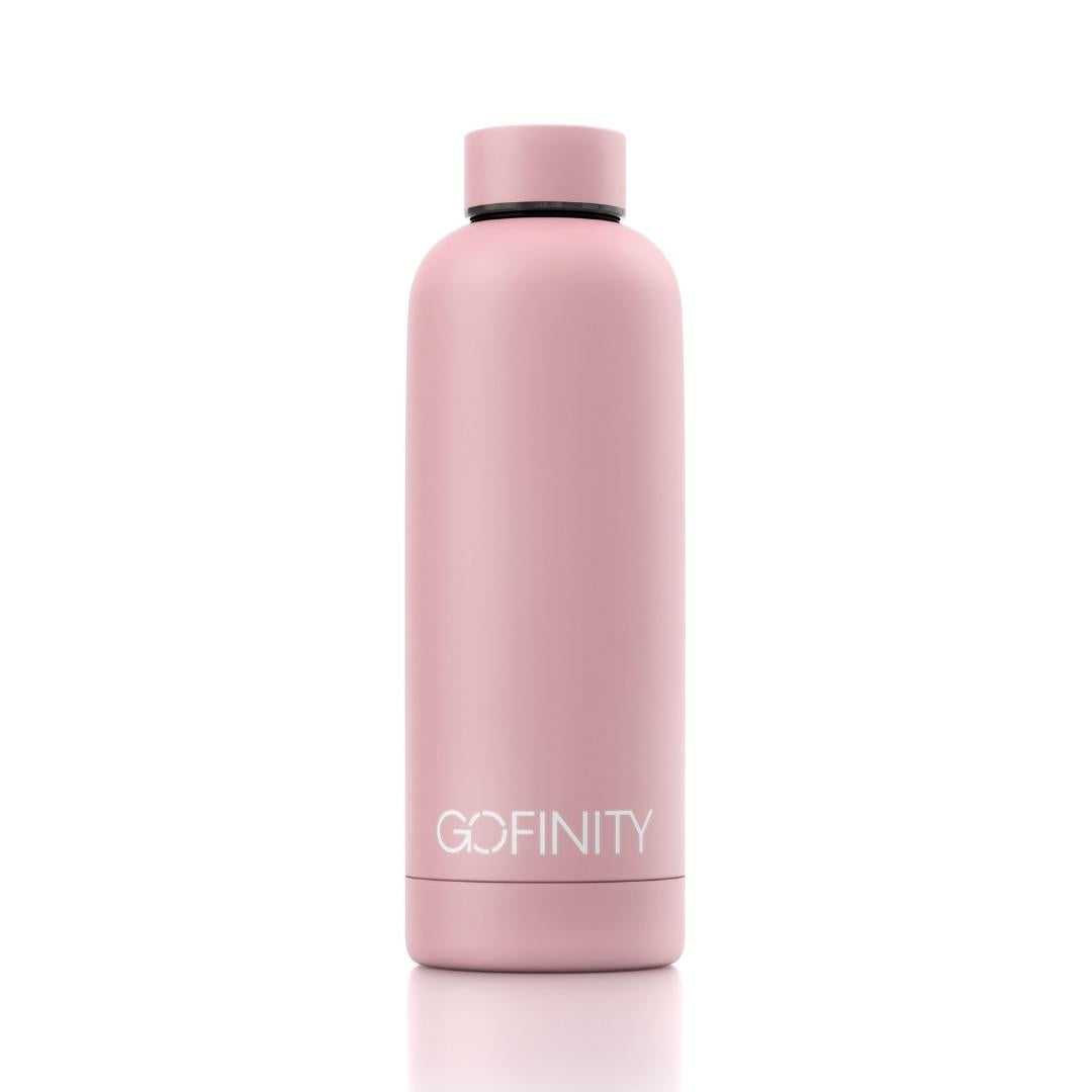 Botella de agua térmica rosa
